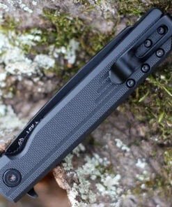 CRKT LCK+ Linerlock Blackout, 3.25" Black Oxide Coated 8Cr13MoV Stainless Tanto Blade, Black GRN Handles -Knifeworks Sales Store 3802K.3 60612.1612457862