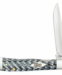 Case Kickstart® 38921, 3.125" Tru Sharp Surgical Steel Blade, White/Black Carbon Fiber Handle