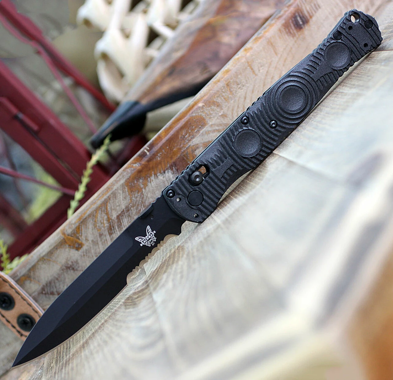 Benchmade Knives Benchmade 391SBK SOCP Tactical Folder, 4.47" D2 Steel Balck ComboEdge, CF-Elite Handle 1 Benchmade Knives Benchmade 391SBK SOCP Tactical Folder, 4.47" D2 Steel Balck ComboEdge, CF-Elite Handle