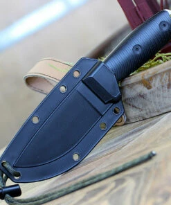 ESEE Knives ESEE-3 3PMS35V-001, 3.88" S35VN Stonewash Plain Blade, Black G10 3D Handle, Black Sheath -Knifeworks Sales Store 3PM35V 001.2 33406.1581973820