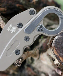 CRKT 4040E Kinematic Karambit, 2.41" D2 Plain Blade, Aluminum Handle -Knifeworks Sales Store 4040E.2 58296.1571239429