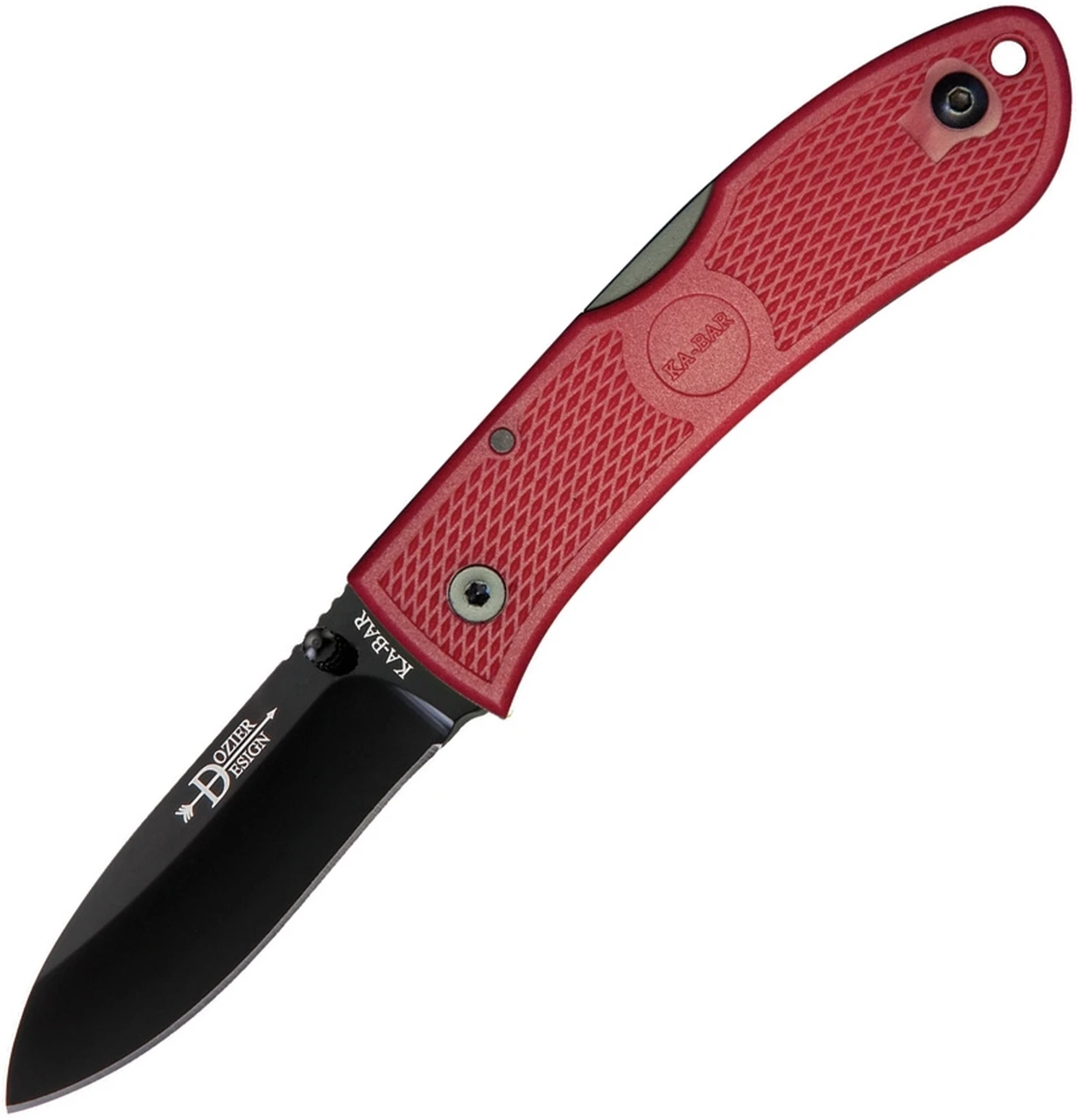 Ka-Bar Dozier Folding Hunter, Red KA4062RD, 3" AUS 8A Stainless Steel Plain Blade, Red Zytel Handle 1 Ka-Bar Dozier Folding Hunter, Red KA4062RD, 3" AUS 8A Stainless Steel Plain Blade, Red Zytel Handle