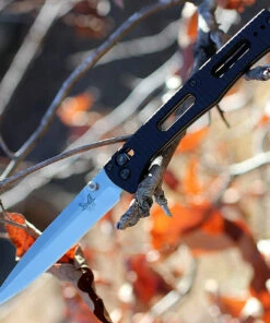 Benchmade Knives Benchmade 417 Fact, 3.95" CPM-S30V Plain Blade, Black Anodized Aluminum Handle