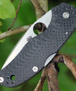Spyderco Knives Spyderco Native 5 Fluted Carbon Fiber C41CFFP5, 2.95" CPM S90V Plain Blade -Knifeworks Sales Store 41cffp5.3 04827.1566585910