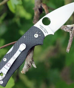 Spyderco Knives Spyderco Native 5 Fluted Carbon Fiber C41CFFP5, 2.95" CPM S90V Plain Blade -Knifeworks Sales Store 41cffp5 39015.1566585910