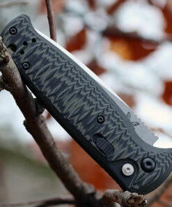 Benchmade Knives Benchmade CLA Auto 4300-1, 3.4 in. 154CM Stainless Steel, Plain Edge, Green and black textured G10 -Knifeworks Sales Store 4300 1.1 36722.1566586701