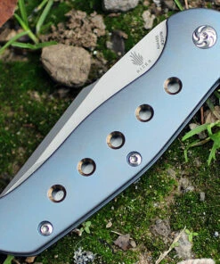 Kizer Cutlery Kizer 4495 Lancer 2, 3.5" CPM-S35VN Plain Blade, Blue Titanium Handle -Knifeworks Sales Store 4495.3 44333.1566586006