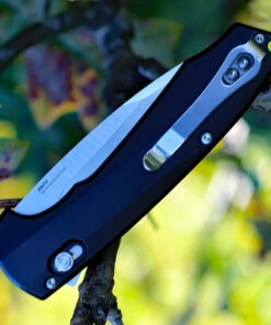 Benchmade Knives Benchmade Arcane 490, 3.2" CPM-S90V Plain Blade, Black Aluminum Handle -Knifeworks Sales Store 490.3 83980.1566586724