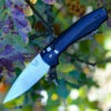 Benchmade Knives Benchmade Arcane 490, 3.2" CPM-S90V Plain Blade, Black Aluminum Handle