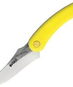 Svord Knives Svord Amerikiwi Skinner - Yellow (3.5" 15N20 Satin) AMKIY