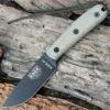ESEE Knives ESEE 4HM, Black Plain Edge, Modified Canvas Handles, Kydex Sheath