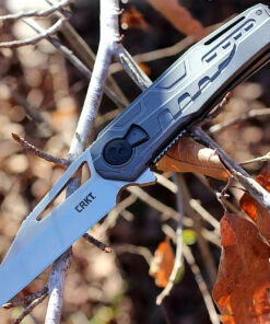 CRKT 5040 Raikiri Dew Hara Field Strip Linerlock, 3.75 in Whancliff Plain Blade, Cold Forged Aluminum Handle