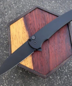 Pro-Tech Malibu Button Lock Flipper - Blk Alum (3.25" Blk Wharncliffe) 5103 -Knifeworks Sales Store 5103 1 80267.1637103450