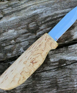 Marttiini Knives Marttiini 511017 New Handy, 3" Stainless Blade, Curly Birch Handle