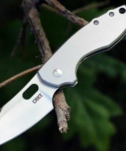 CRKT 5311 Pilar, 2.4" 8Cr13MoV Plain Blade, Stainless Handles