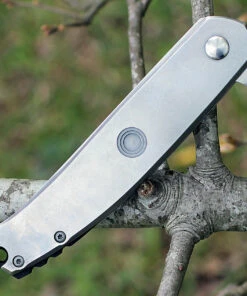 CRKT 5320 Vizzle, 3.35" 8Cr13MoV Plain Blade, SS Handle -Knifeworks Sales Store 5320.2 05645.1566585906