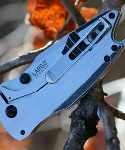 CRKT 5360 Largo Framelock Assisted Opening, 2.54 in 5Cr15MoV Plain Blade, 2Cr13 Handle -Knifeworks Sales Store 5360.10 50161.1566585902