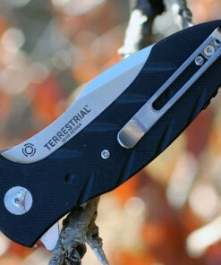 CRKT 5370 Terrestrial, 3.35" 8Cr13MoV Plain Blade, Black G-10 Handle -Knifeworks Sales Store 5370.2 47082.1566585917