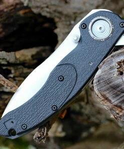 CRKT Linchpin Deadbolt Lock CR5405, 3.734" 1.4116 Plain Blade, Glass Reinforced Nylon Handle -Knifeworks Sales Store 5405.3 23296.1580410548