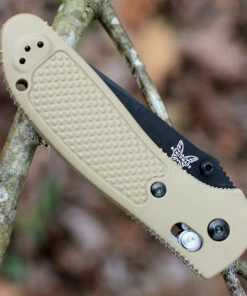 Benchmade Knives Benchmade Griptilian 551BKSN-S30V, 3.45" S30V Drop Point Black Plain Blade, Sand Color Noryl GTX Handle -Knifeworks Sales Store 551bksn s30v.3 73362.1566586163