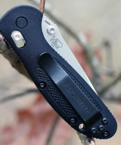 Benchmade Knives Benchmade Mini Griptilian 556S-S30V, 2.91" S30V Drop Point Combo Blade, Black Noryl GTX Handle -Knifeworks Sales Store 556s s30v.2 40309.1566586204