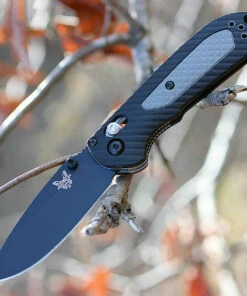 Benchmade Knives Benchmade 565BK Mini Freek, 3" CPM-S30V Plain Blade, Black/Gray Grivory Handle