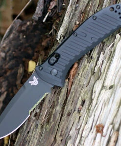 Benchmade Knives Benchmade BM5700SBK AUTO PRESIDIO II, 3.72" CPM-S30V SS Combo Blade, Anodized Handles