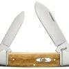 CASE CANOE 58198, 3.63" CLOSED LENGTH SS BLADE, SMOOTH ANTIQUE BONE HANDLE