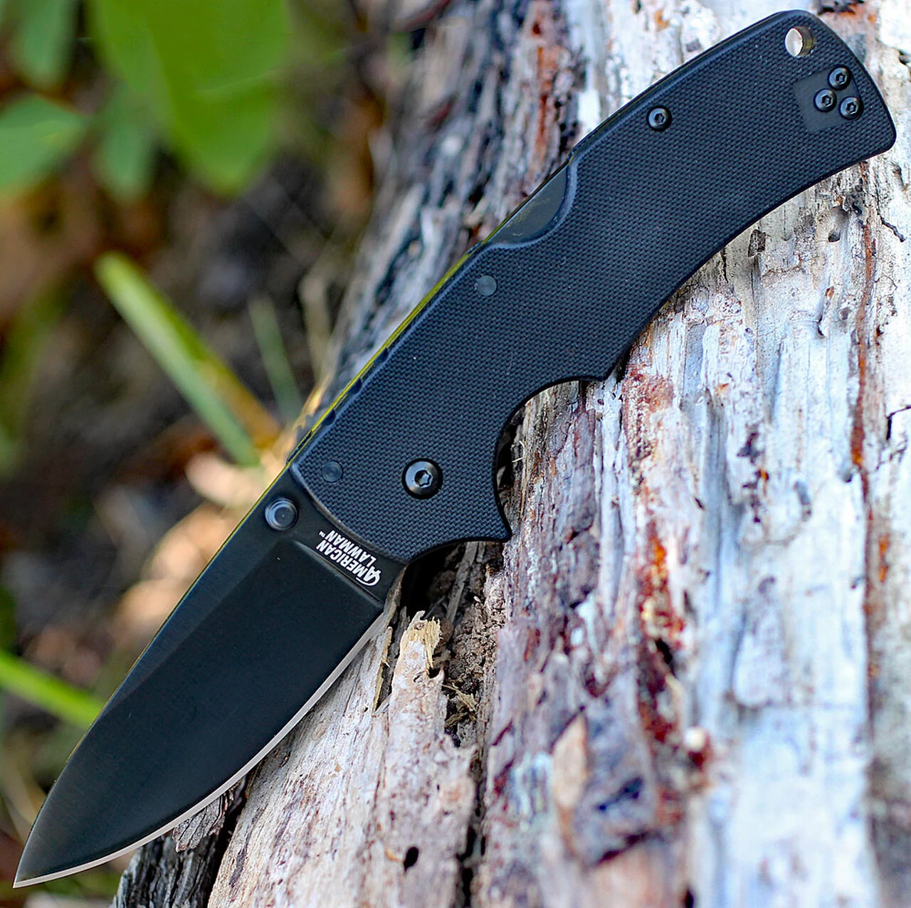 Cold Steel American Lawman 58B, 3.5" S35VN Black Plain Blade, G-10 Handle 1 Cold Steel American Lawman 58B, 3.5" S35VN Black Plain Blade, G-10 Handle