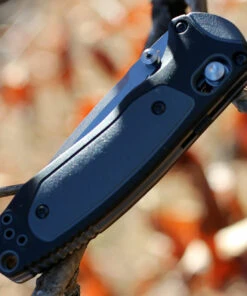 Benchmade Knives Benchmade 595 Mini Boost, AXIS Assist, 3.1" CPM-S30V Plain Blade, Black/Gray Grivory Handle -Knifeworks Sales Store 595.3 34745.1566585899