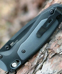 Benchmade Knives Benchmade 595BK Mini Boost, 3.1" CPM-S30V Plain Blade, Black/Gray Grivory Handle 6 Benchmade Knives Benchmade 595BK Mini Boost, 3.1" CPM-S30V Plain Blade, Black/Gray Grivory Handle -Knifeworks Sales Store 595bk.3 86297.1566585905