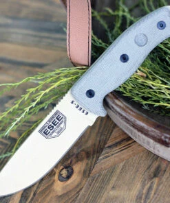 ESEE Knives, 5P-KO-DT, Desert Tan Blade, Plain Edge, Micarta Handle, Knife Only, No Sheathing