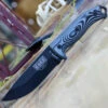 ESEE Knives ESEE-5 5PB-002, 5.25" 1095 Carbon Steel Black Plain Blade, Gray/Black G10 3D Handle, Black Kydex Sheath