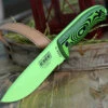ESEE Knives ESEE-5 5PVG-007, 5.25" 1095 Carbon Steel Venom Green Plain Blade, Neon Green/Black G10 3D Handle, Black Kydex Sheath