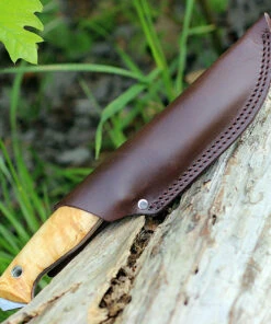 Helle Utvær, 4.0" Sandvik 12C27 Steel, Curly Birch and Vulcan Fibre Handle -Knifeworks Sales Store 600.2 82874.1566586343