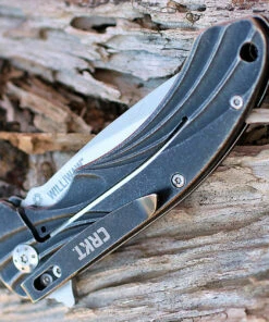 CRKT 6016 Williwaw, 3.02" 8Cr13MoV Plain Blade, Stainless Handle -Knifeworks Sales Store 6016.2 35159.1566585920