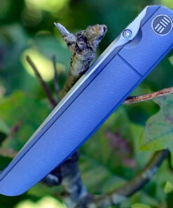 We Knife Co. We Knife Model 618 Blue Titanium (4" Bohler M390 Satin) 618F -Knifeworks Sales Store 618f.3 43955.1642261438