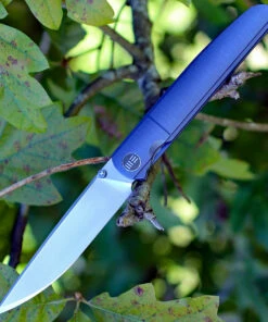 We Knife Co. We Knife Model 618 Blue Titanium (4" Bohler M390 Satin) 618F