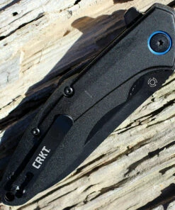 CRKT 6215 Caligo, 3.18" 8Cr13MoV Plain Blade, Black Anodized Aluminum Handle -Knifeworks Sales Store 6215.2 07292.1566585925