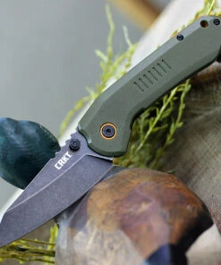 CRKT Overland CR6280, 2.977" 8Cr13MoV Black Stonewash Blade, G-10/2Cr13 SS Handle