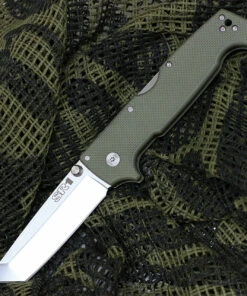 Cold Steel 62LA SR1 Tanto, 4" CPM-S35VN Plain Blade, OD Green G-10 Handle
