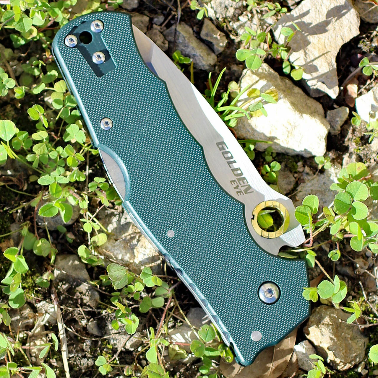 Cold Steel Golden Eye Tanto Point 62QFGT, 3.5" S35VN Plain Blade, Forest Green G10 Handle-DISCONTINUED 3 Cold Steel Golden Eye Tanto Point 62QFGT, 3.5" S35VN Plain Blade, Forest Green G10 Handle-DISCONTINUED - Image 3