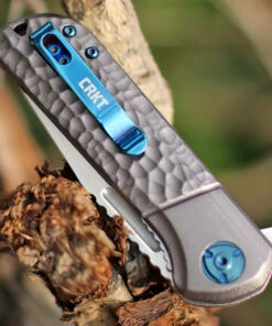 CRKT Lannny Linerlock Silver A/O 6525 , 3.18" 8Cr13Mov Satin Finish Stainless Blade, Silver Sculpted Aluminum Handles -Knifeworks Sales Store 6525.4 65280.1612535491