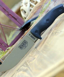 ESEE Knives ESEE-6 6PDE-001, 5.75" 1095 Carbon Steel Dark Earth Plain Blade, Black 3D Handle, Black Molded Sheath
