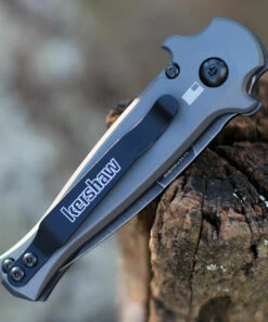 Kershaw Knives Kershaw 7125 Launch 12, 2.5 CPM154 Black Stonewash Blade, Gray Aluminum w/Carbon Fiber Insert Handle -Knifeworks Sales Store 7125GRYBW.2 45114.1607461799