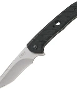 CRKT 7160 Intention Assisted Opening, 3.53" 8Cr13MoV Stonewashed Plain Blade, G10 Handle