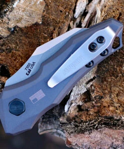 Kershaw Knives Kershaw 7350 Launch 10, 1.9" CPM 154 Plain Blade, Gray Aluminum Handle -Knifeworks Sales Store 7350.2 95470.1572638214