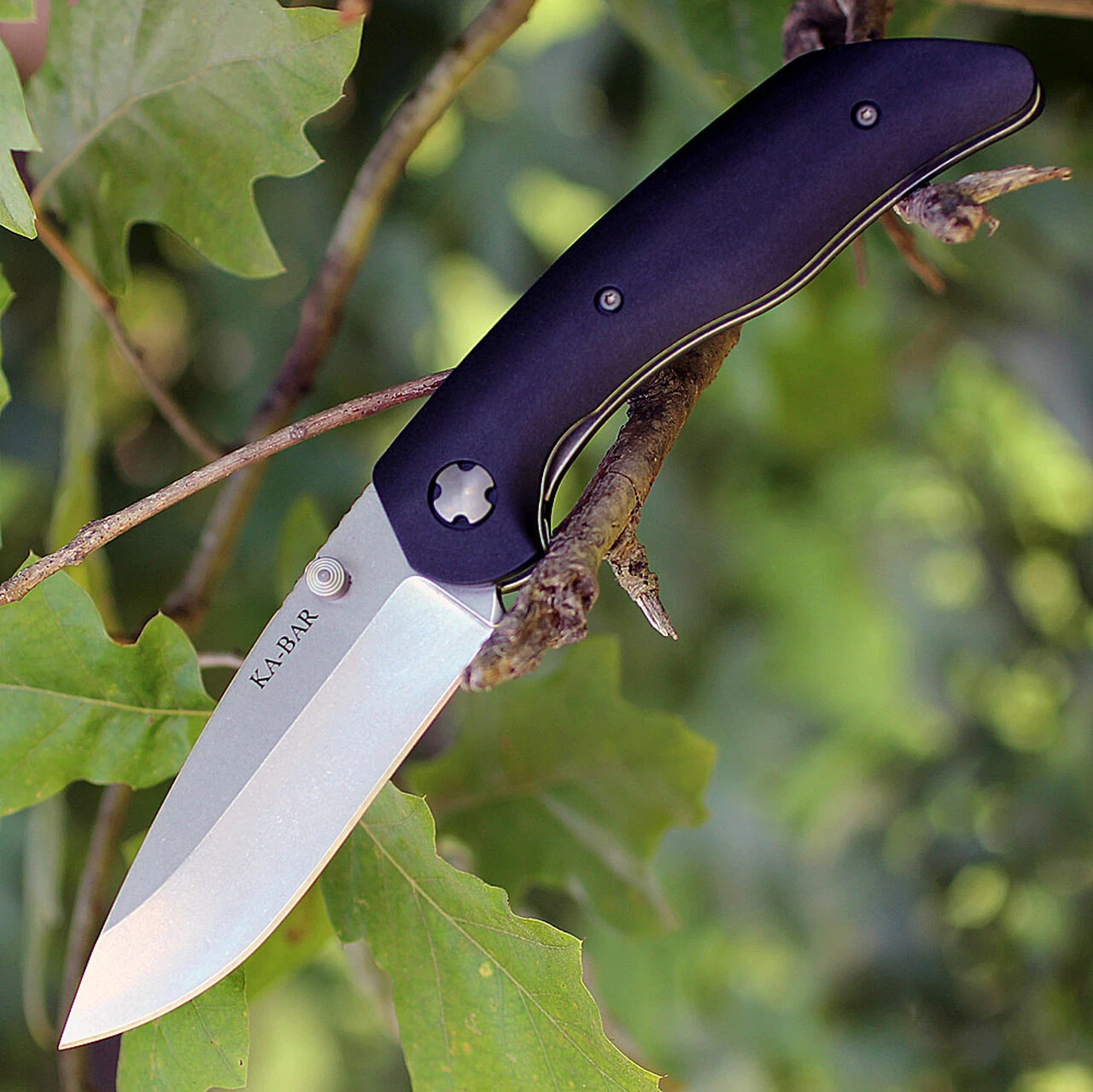 KA-BAR 7505 Jarosz Folder, 3.5" AUS-8A Plain Blade, Black GFN Handle 1 KA-BAR 7505 Jarosz Folder, 3.5" AUS-8A Plain Blade, Black GFN Handle