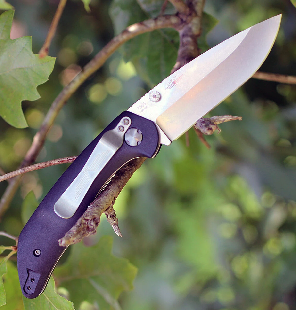 KA-BAR 7505 Jarosz Folder, 3.5" AUS-8A Plain Blade, Black GFN Handle 2 KA-BAR 7505 Jarosz Folder, 3.5" AUS-8A Plain Blade, Black GFN Handle - Image 2