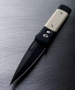 Pro-Tech Godson Tuxedo Automatic - Ivory Micarta (3.15" Blk) 752